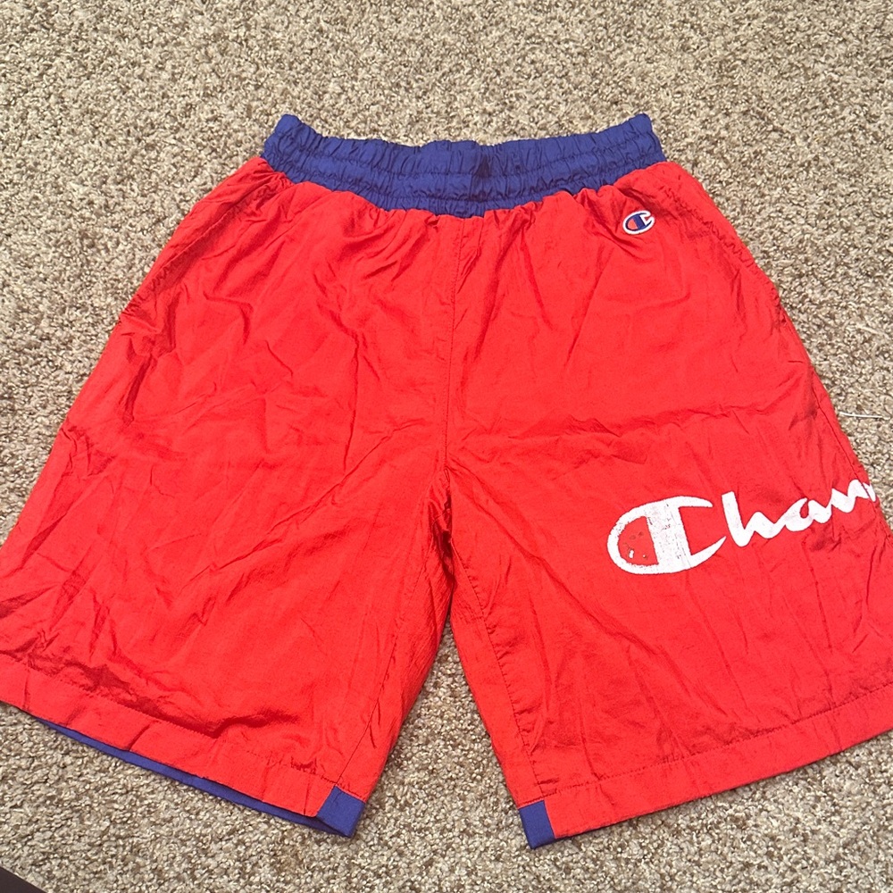 Vintage Champion Red Athletic Shorts